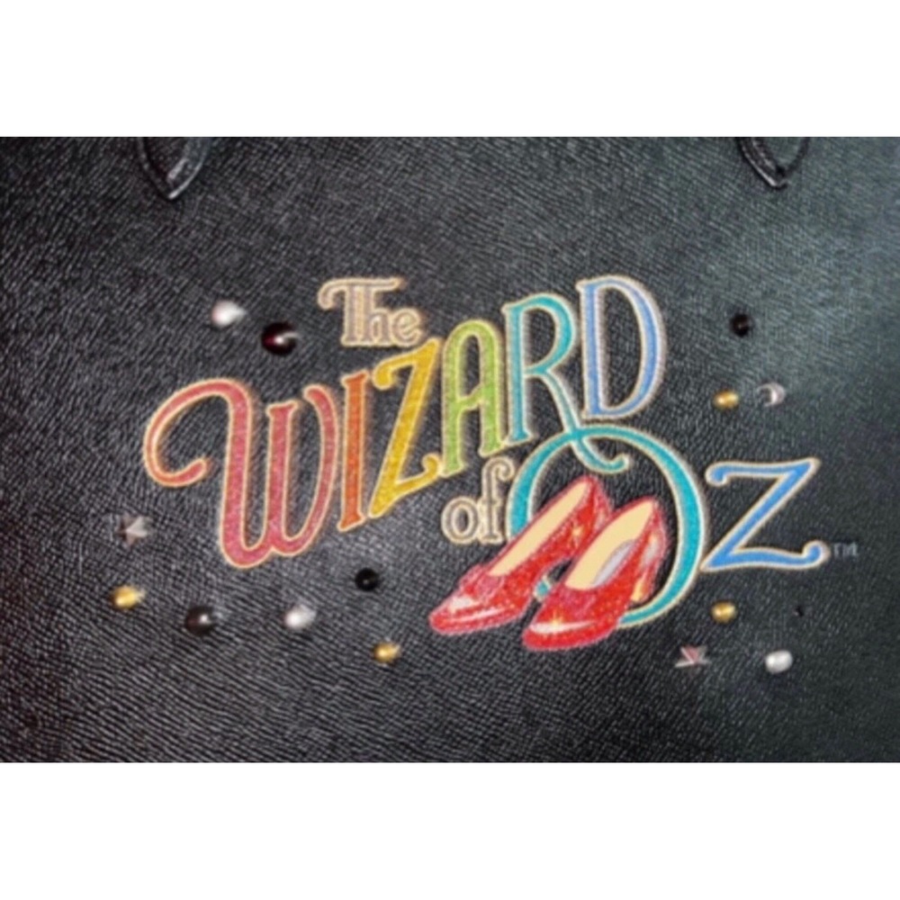 Coach Wizard of Oz Tote Bag Rainbow Logo Ruby Slippers NWT Black - Picture 2 of 2